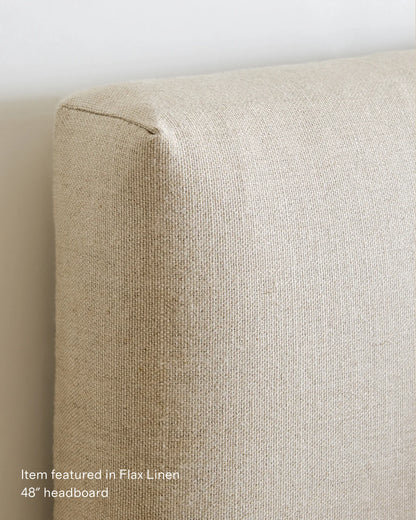 Plush Boucle Square Bed - Full / Ivory