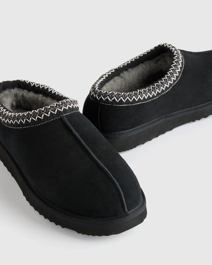 Men's Australian Shearling Clog Slipper - 7 / Pecan