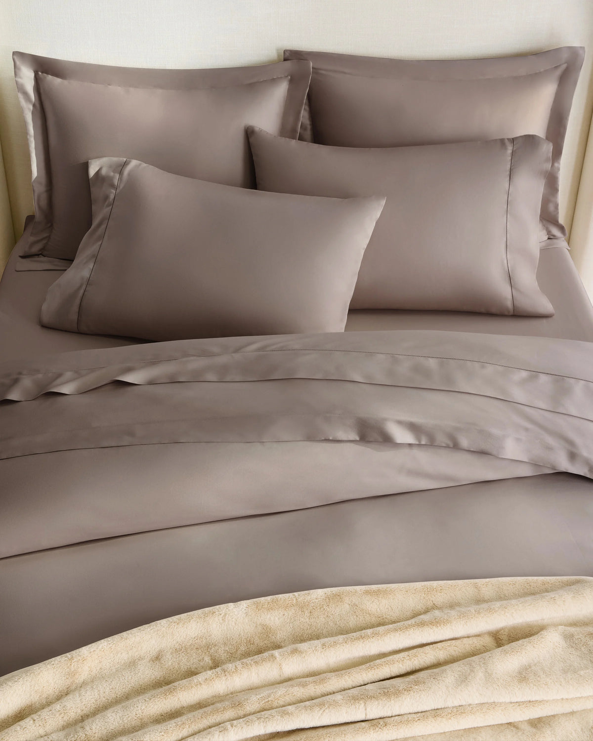 Signature Giza Cotton Sateen Sham Set - Standard / White