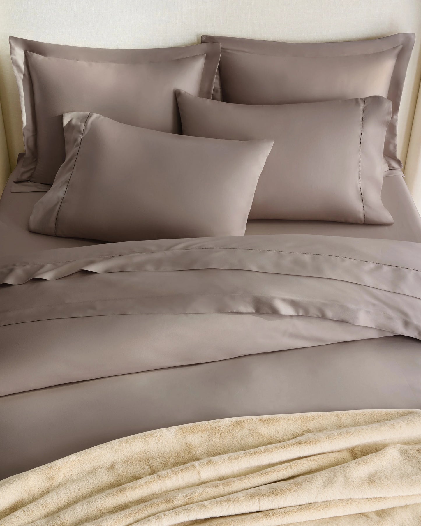 Signature Giza Cotton Sateen Euro Sham - Euro / Mineral