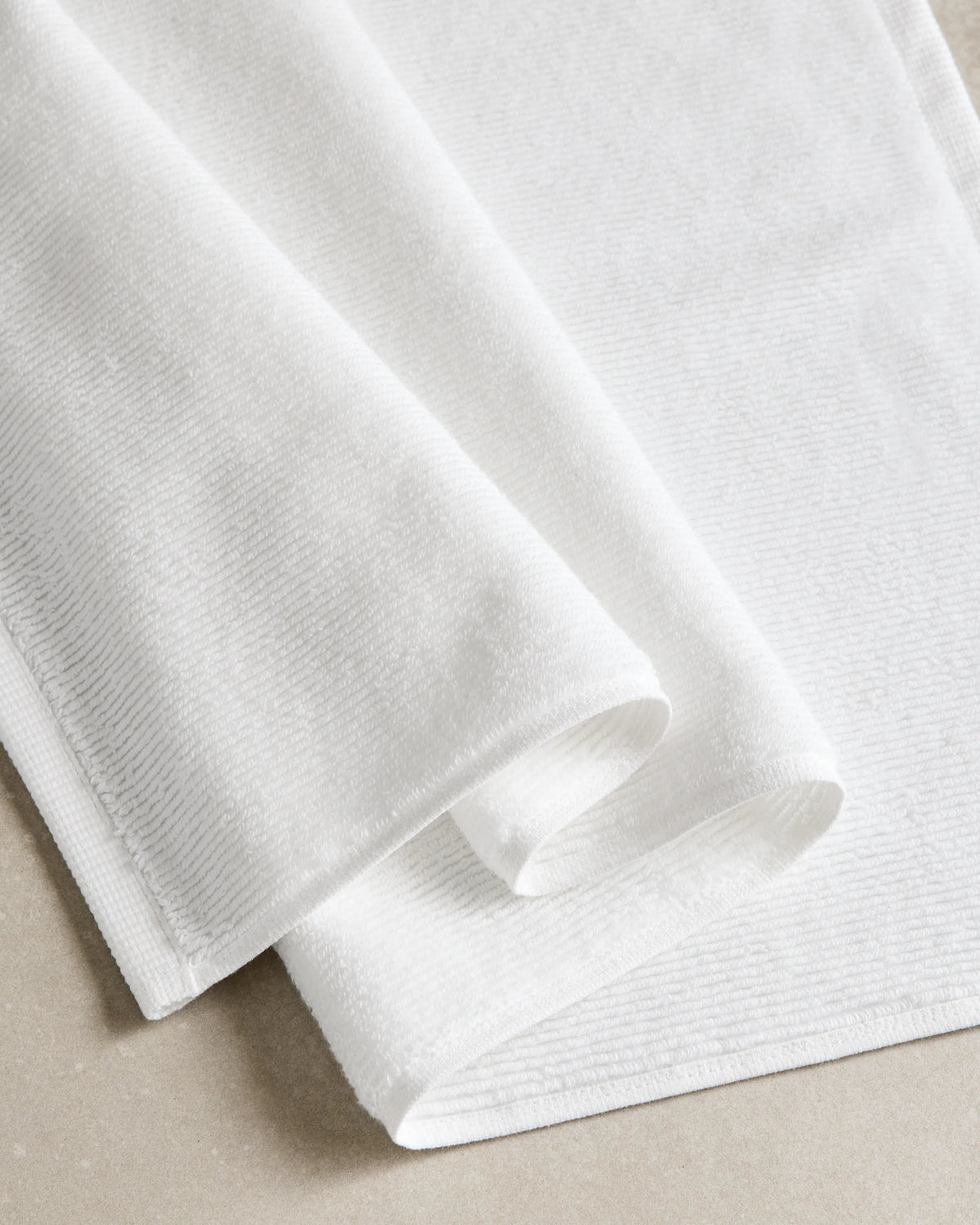 Ribbed Quick Dry Bath Mat (Set of 2) - One Size / White