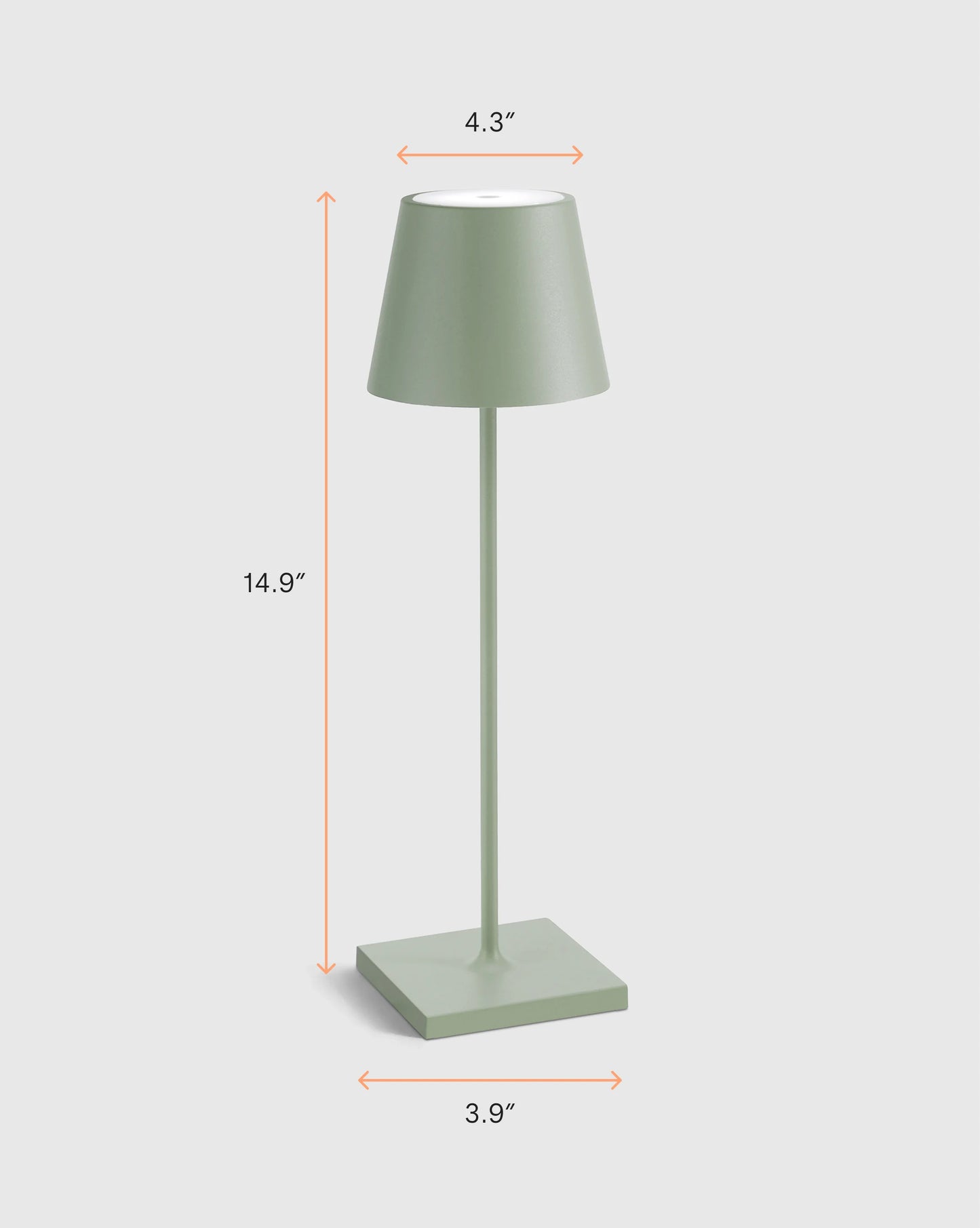 Poldina Pro Rechargeable Table Lamp by Zafferano - Regular / White