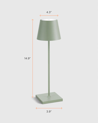 Poldina Pro Rechargeable Table Lamp by Zafferano - Regular / White