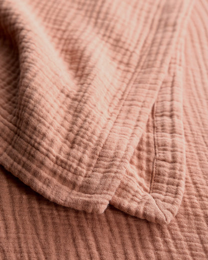 Organic Cotton Gauze Blanket - Full/Queen / Dried Sage