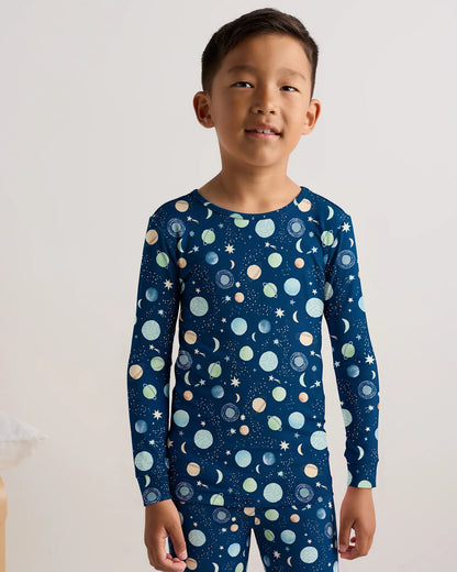 Bamboo Long Sleeve and Pant Pajama Set - 6 / Wildflower Dreams