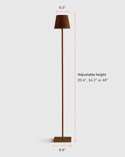 Poldina Pro Rechargeable Floor Lamp by Zafferano - One Size / White