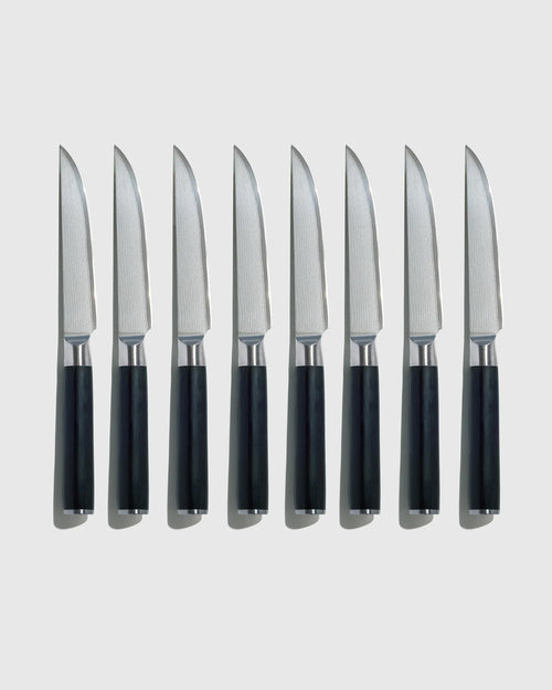 Essential Japanese Damascus Steel Steak Knife Set - One Size / No Color