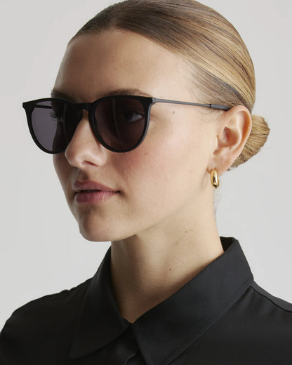 Emily Polarized Acetate Sunglasses - One Size / Tortoise with Brown lens