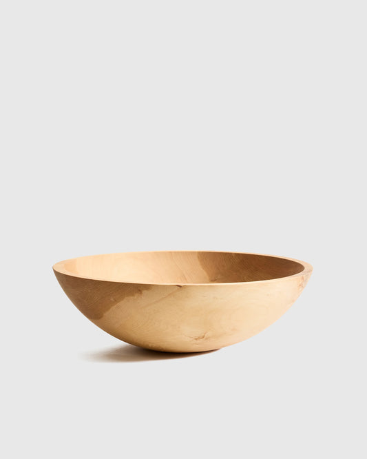 Handcrafted Large Wooden Serving Bowl, 15" - One Size / Beech Wood