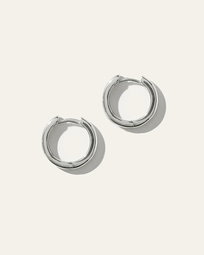 Huggie Hoops - One Size / Sterling Silver