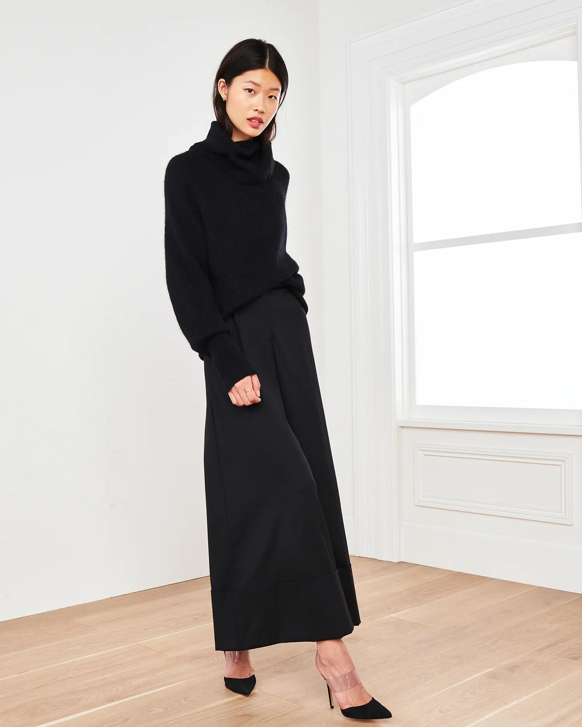 Baby Alpaca-Wool Turtleneck - XS / Light Grey