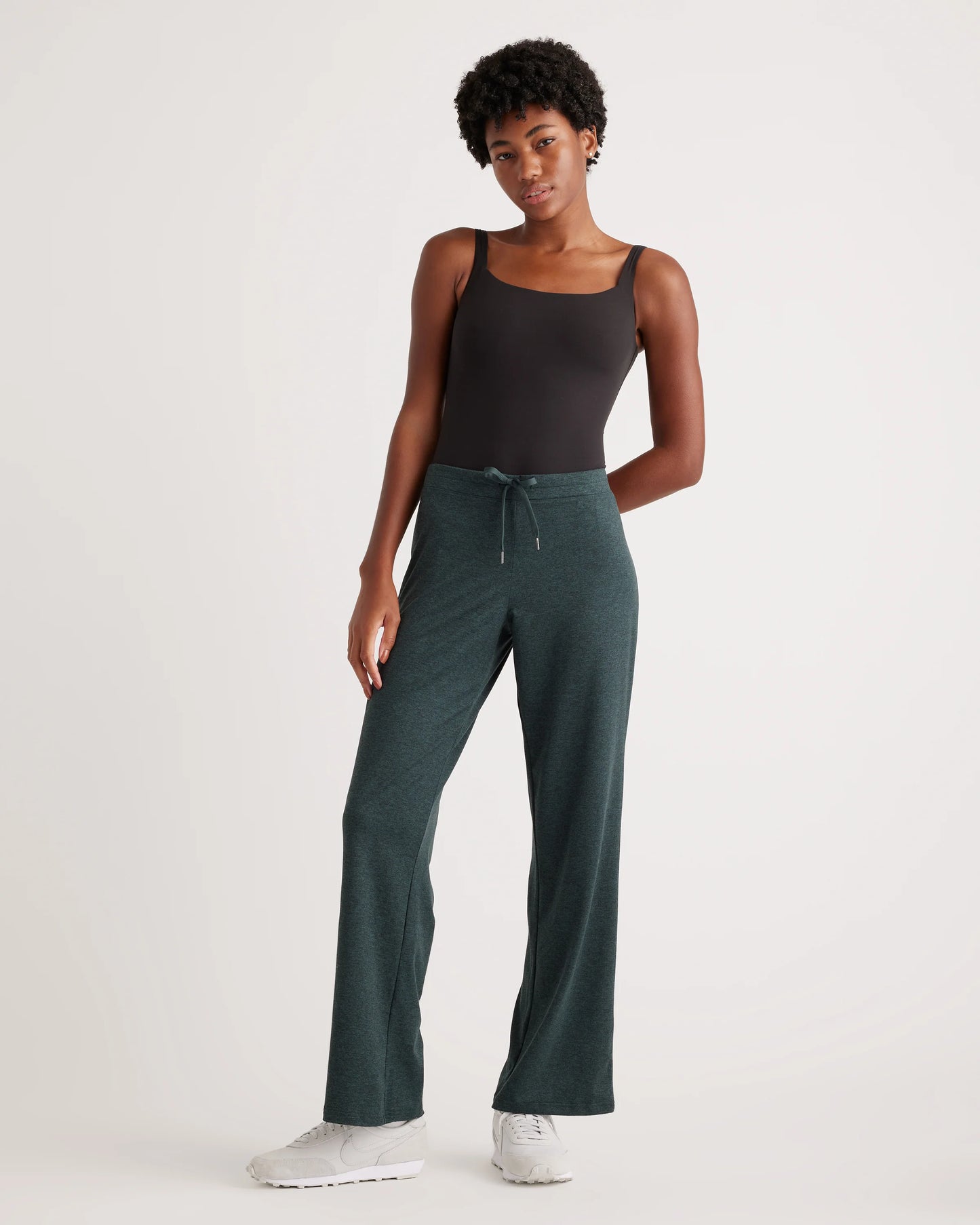Flowknit Wide Leg Pants - XS / Black