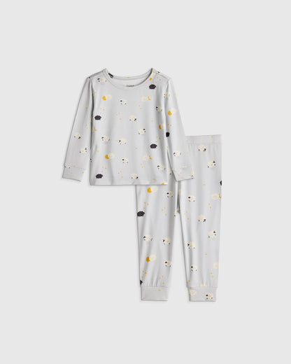 Bamboo Long Sleeve and Pant Pajama Set - 12-18M / Wildflower Dreams