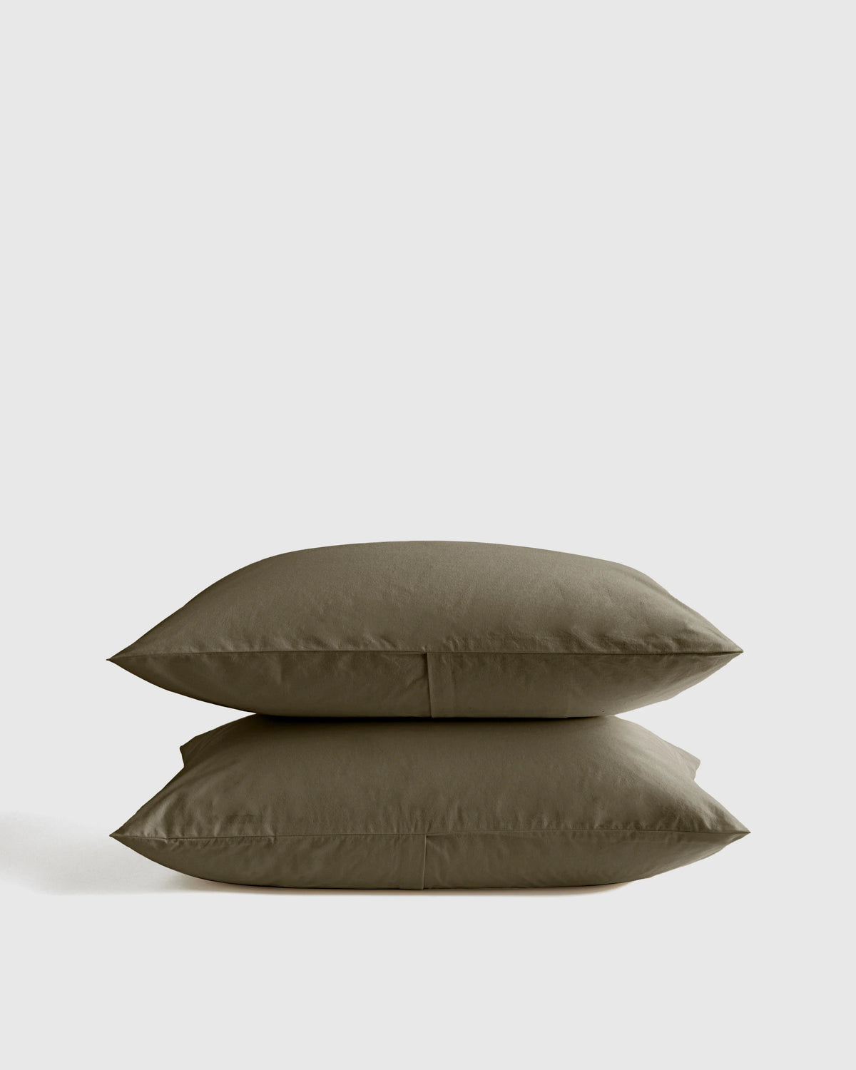 Organic Brushed Cotton Sham Set - Standard / Toffee