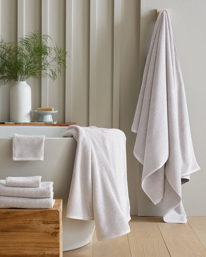 Turkish Ribbed Quick Dry Bath Sheet Bundle - One Size / Mineral