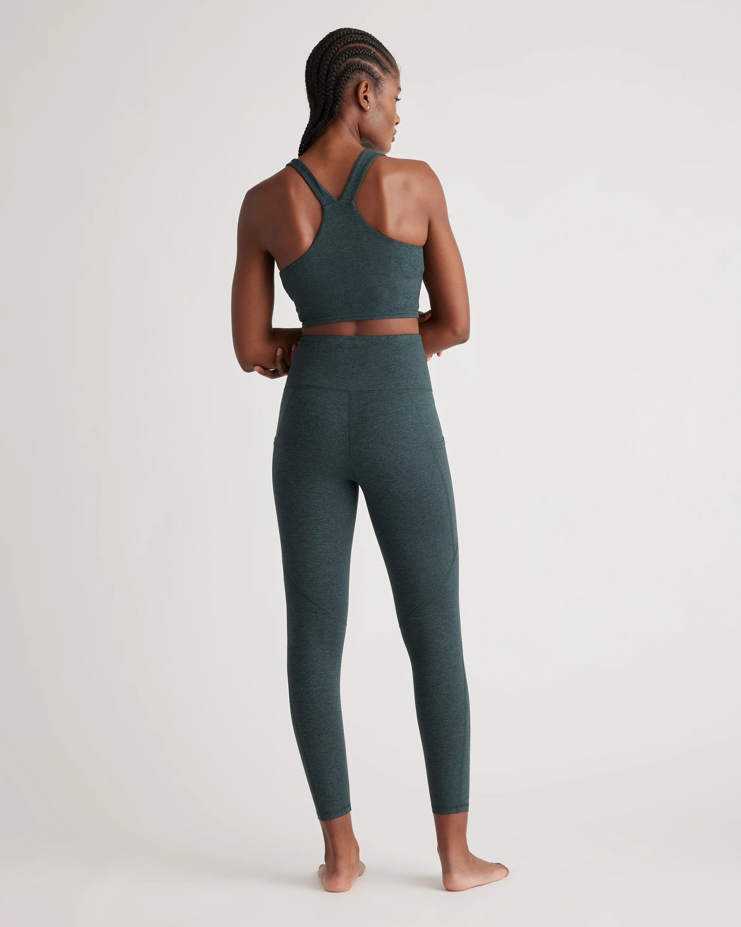 Ultra-Soft High-Rise Pocket Legging - XS / Heather Espresso