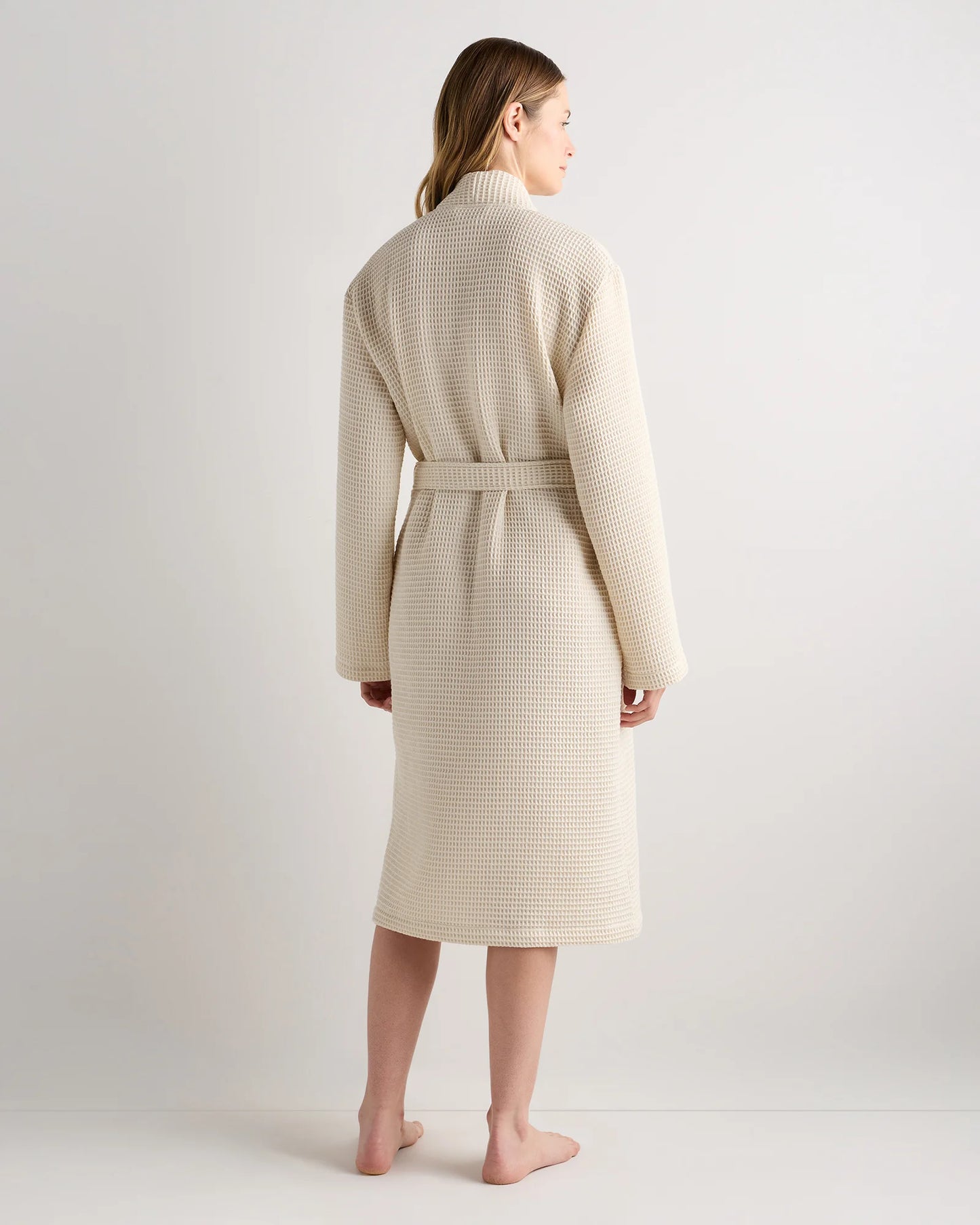 Organic Turkish Waffle Robe - XS / White
