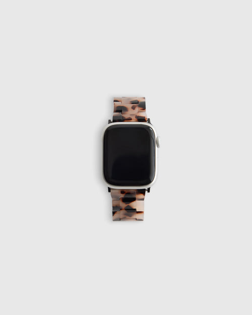 Acetate Smartwatch Band - 38mm - 42mm / Grey Tortoise