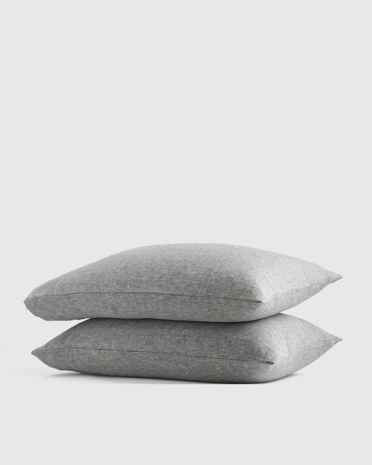 European Linen Chambray Pillowcase Set - Standard / Natural