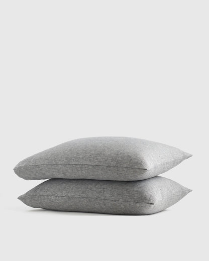 European Linen Chambray Pillowcase Set - Standard / Natural