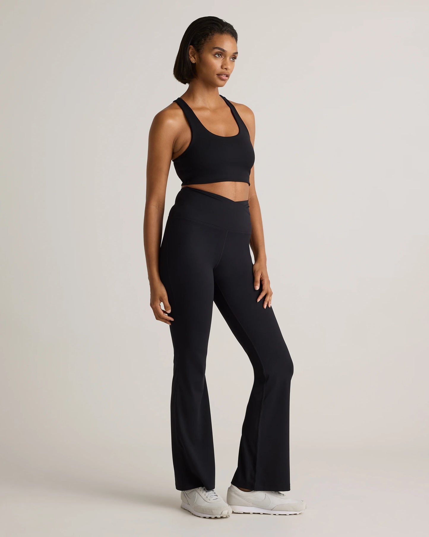Ultra-Form High-Rise Crossover Flared Pant - XS / Black