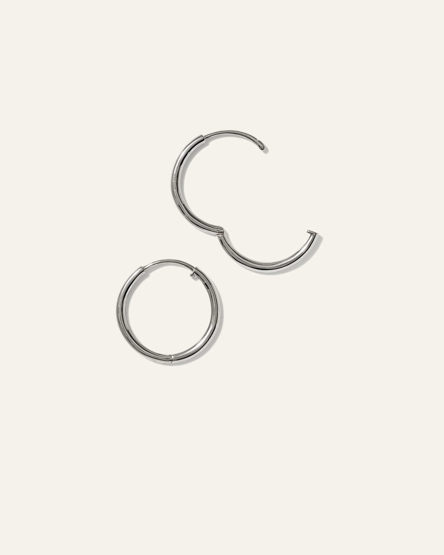 14K Gold Classic Hoops - 12mm / Yellow Gold