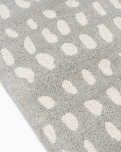 Painterly Dots Hand-Tufted Wool Rug - 3'6" x 5'6" / Navy