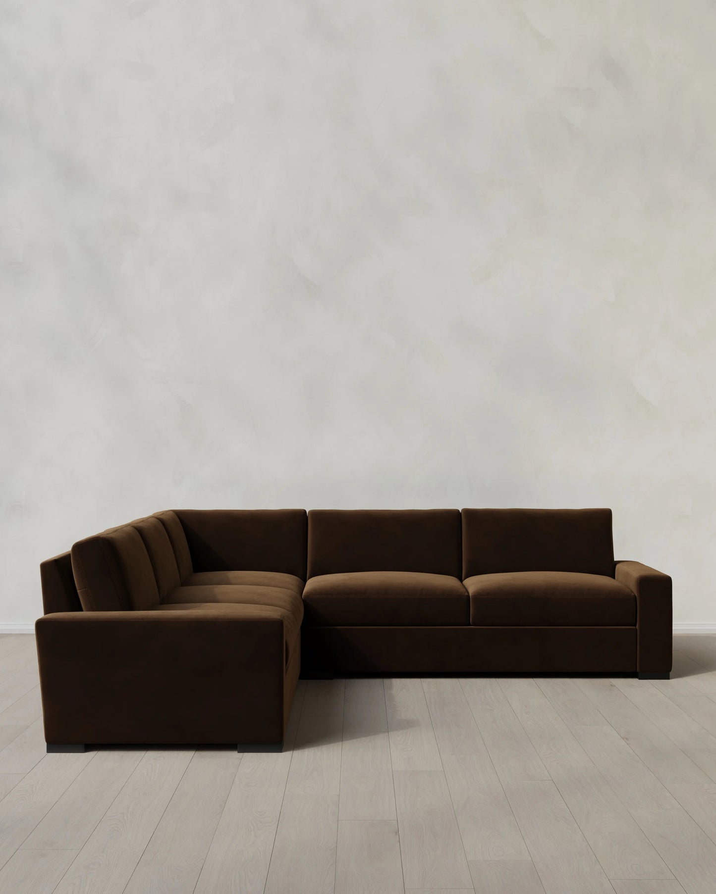 Stillman L Sectional in Performance Velvet - 116x116 / Java