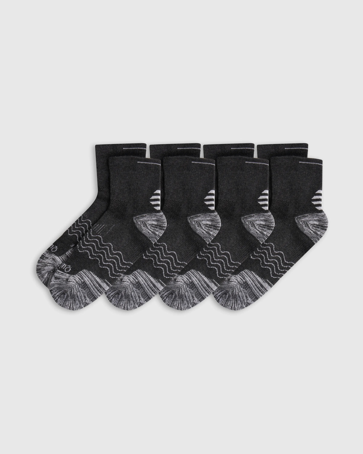 Performance Running Quarter Socks (4-Pack) - S / White