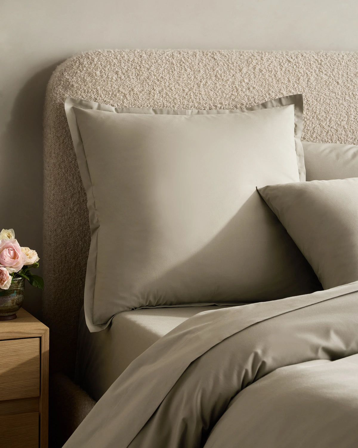 Organic Crisp Percale Euro Sham - Euro / White