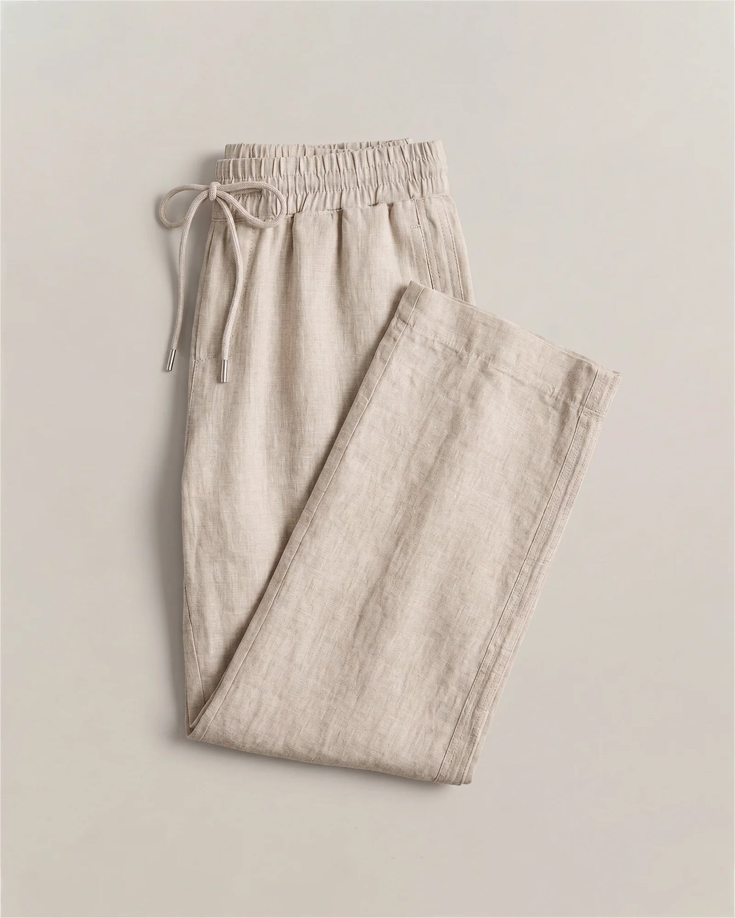 100% European Linen Wide Leg Pants - XS / Bayberry Olive
