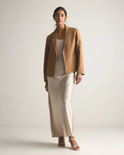 Ultra-Stretch Ponte Open Blazer - XS / Black