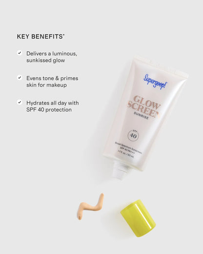 Glowscreen SPF 40 2.5 oz by Supergoop! - One Size / Sunrise