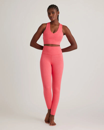 Ultra-Soft V-Neck Cropped Tank - XS / Heather Navy