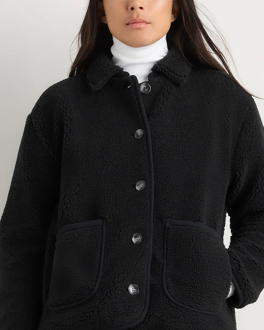 Sherpa Barn Jacket - XS / Camel/Black