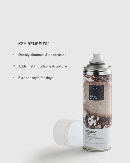 First Class Charcoal Detox Dry Shampoo 6.3 oz by IGK - One Size / No Color