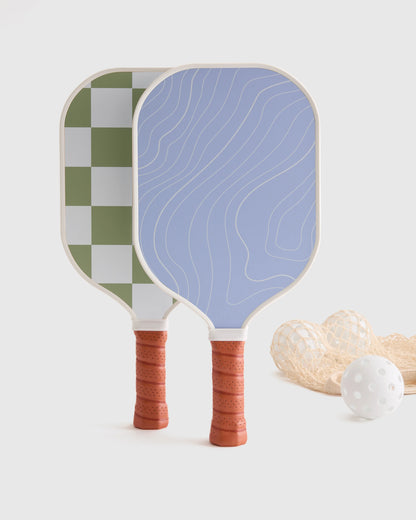 Two Paddle Pickleball Set - One Size / Sage/Cantaloupe