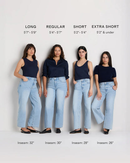 Bella Stretch Relaxed Straight Jeans - 24 / Obsidian Blue