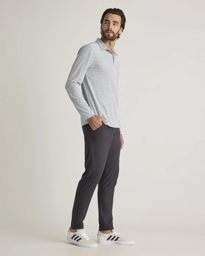 ProPique Performance Long Sleeve Polo - S / Navy