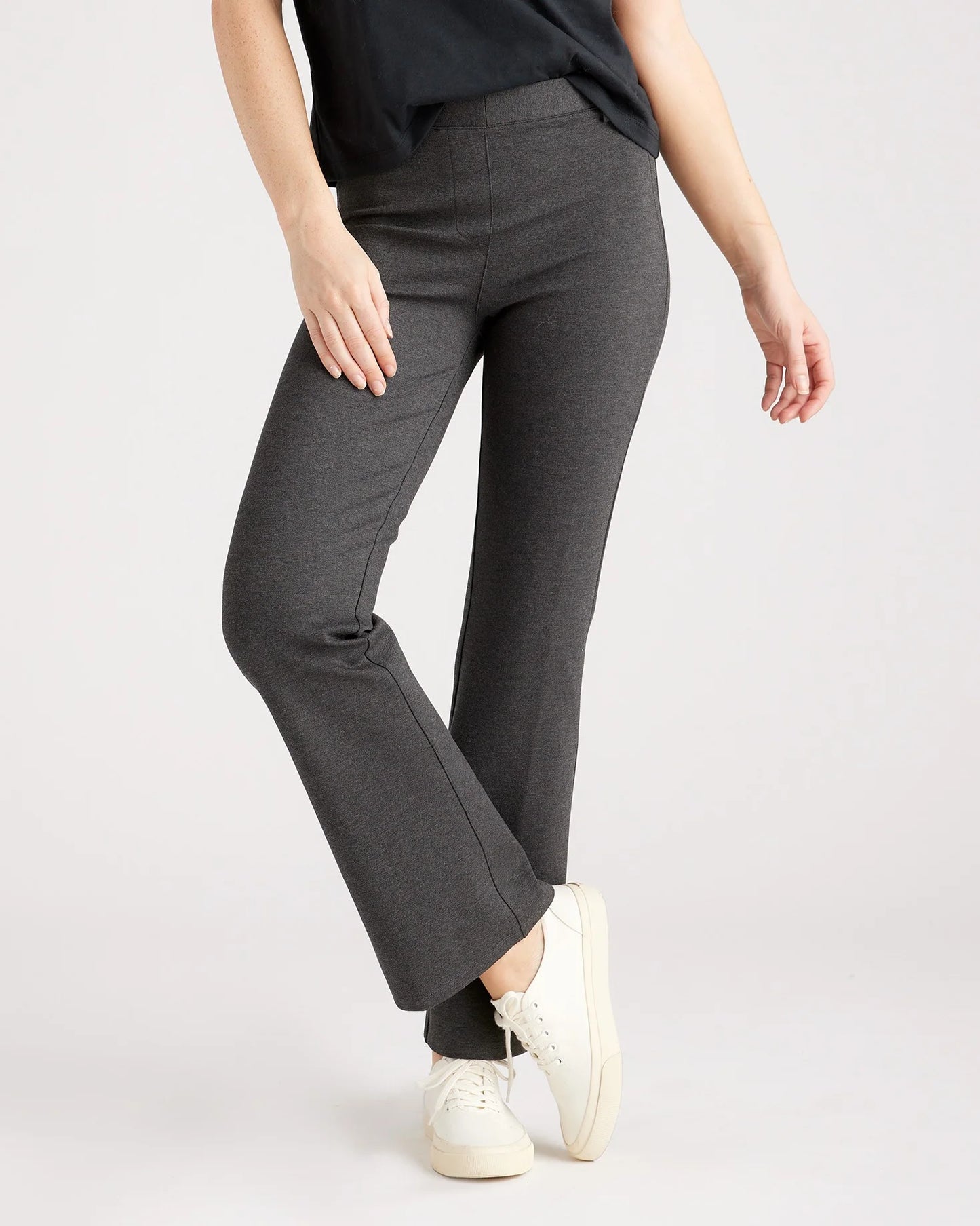 Ultra-Stretch Ponte Bootcut Pants - XS / Roasted Pecan