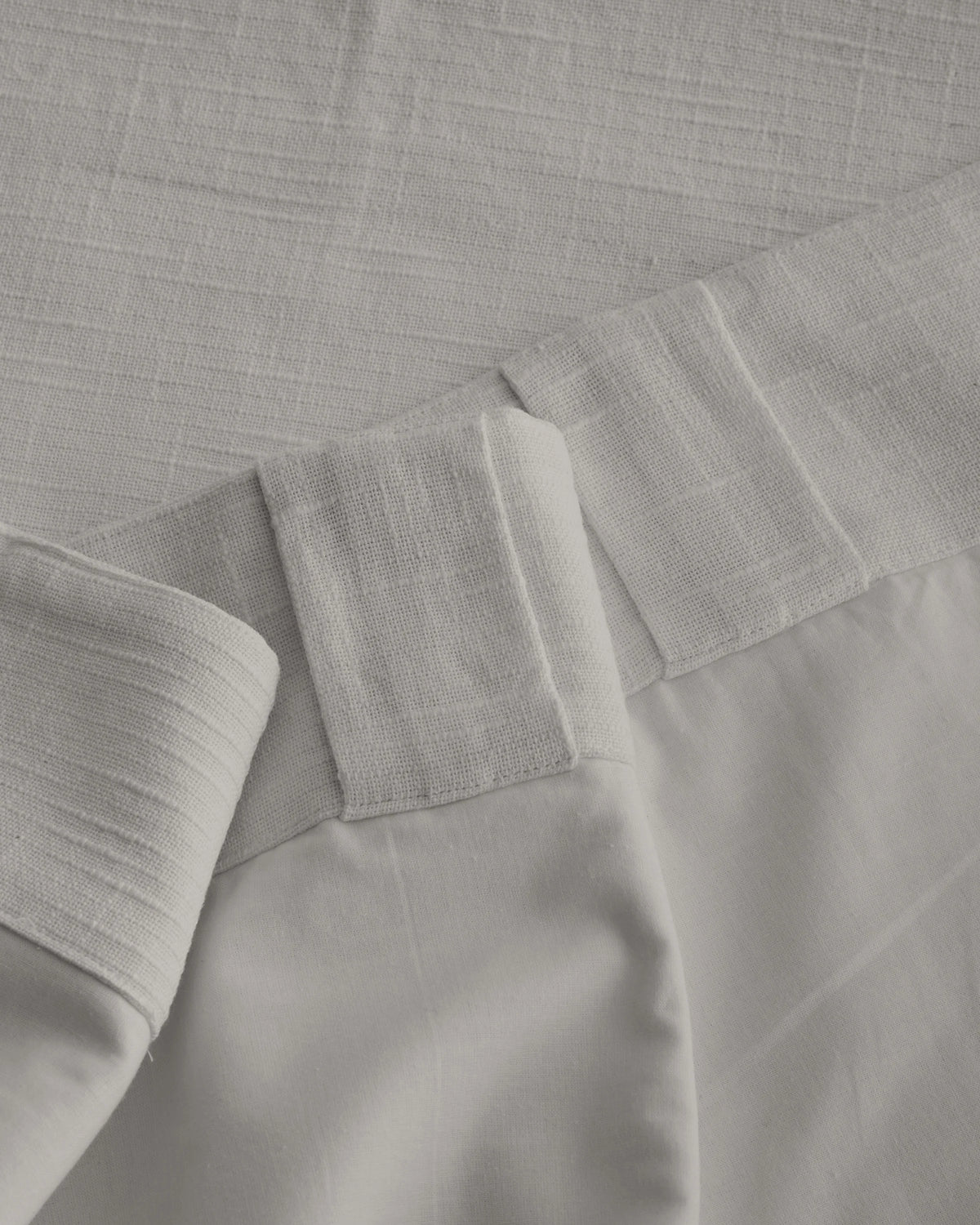 Cotton Slub Curtain - Single Panel - 48x84 / White