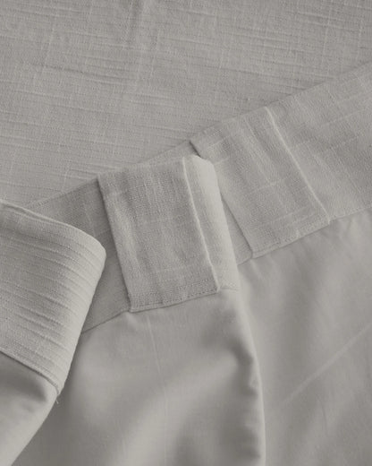Cotton Slub Curtain - Single Panel - 48x84 / White