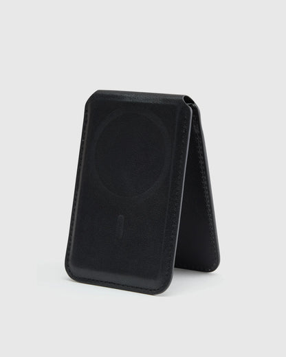 Leather MagSafe Wallet & Phone Stand - One Size / Cognac