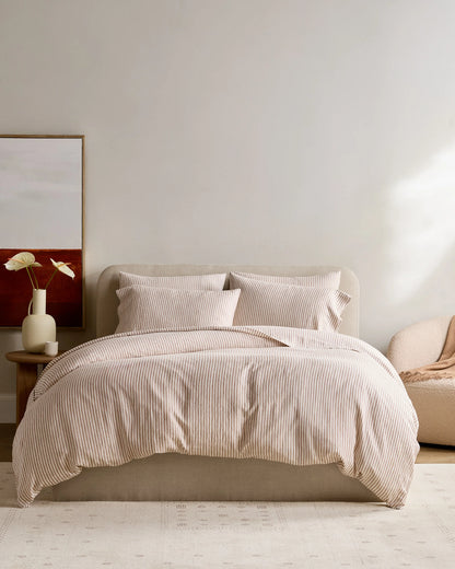 European Linen Sham Set - Standard / White