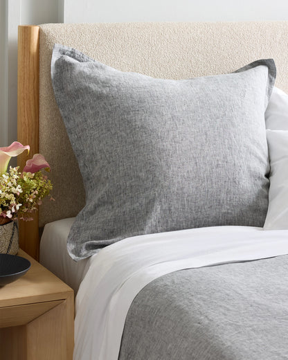 European Linen Chambray Euro Sham - Euro / Natural