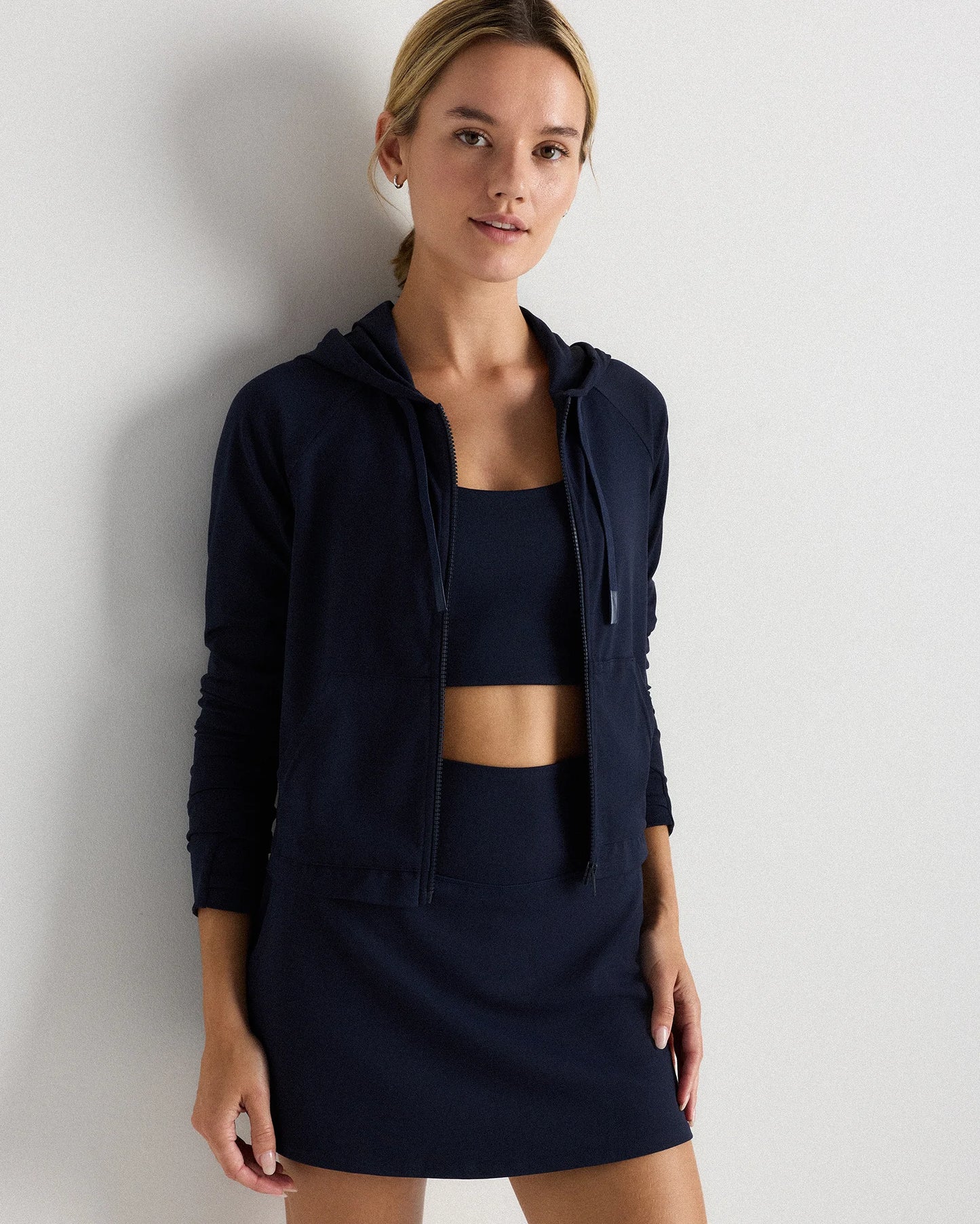 Ultra-Form Hooded Crop Jacket - XS / Black