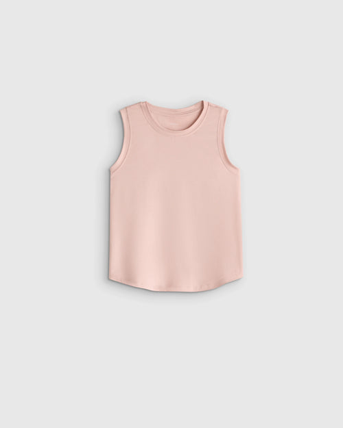 Girls Flowknit Breeze Tank - 6 / Shell Pink