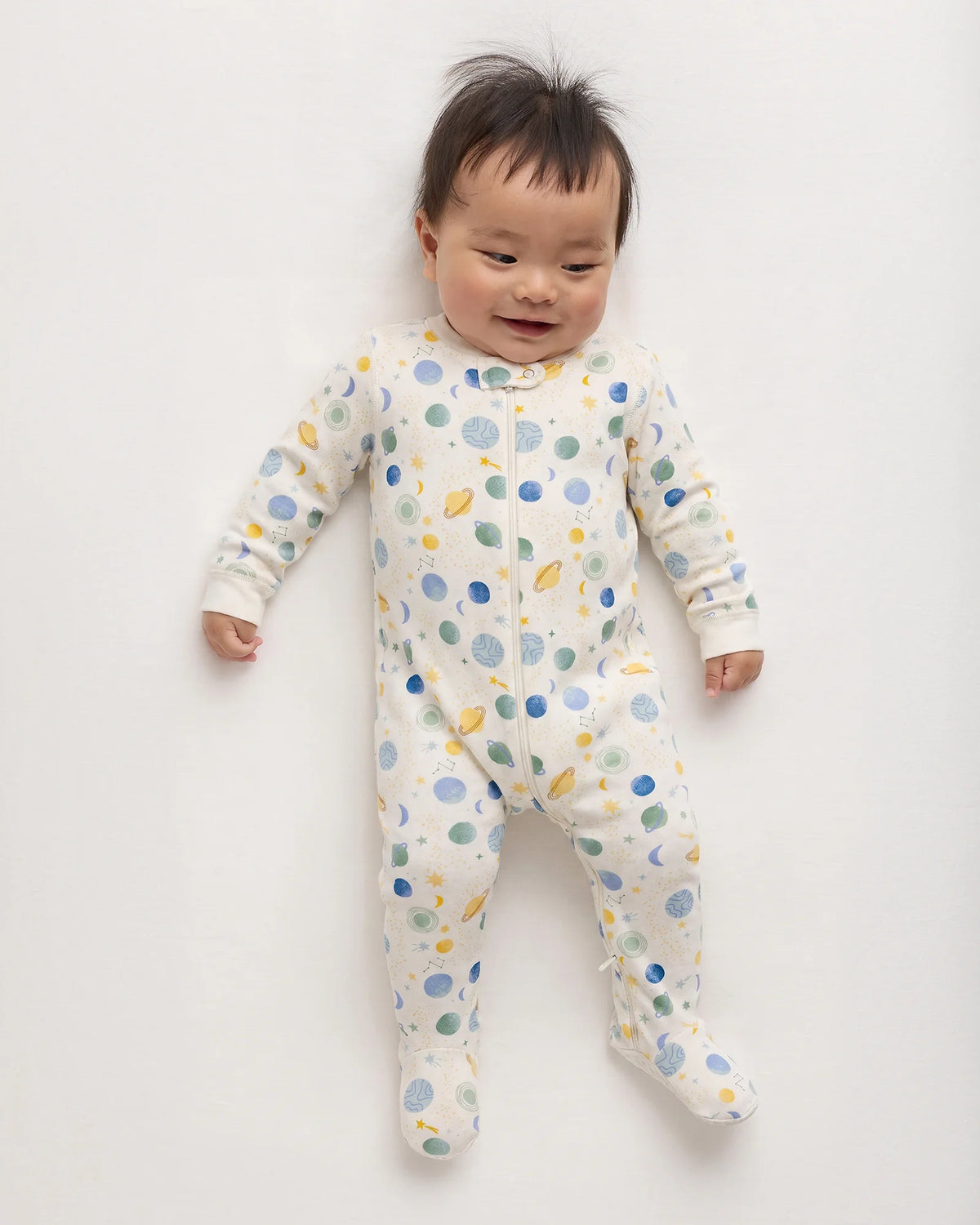 100% Organic Cotton Footie Pajama - 0-3M / Vehicles