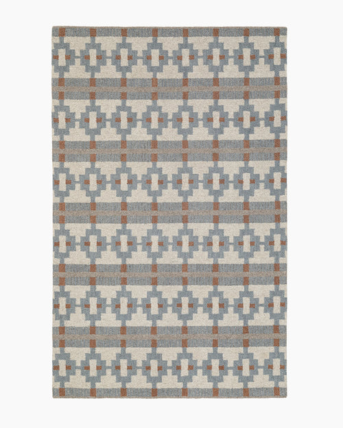 Palma Wool Rug - 3' x 5' / Dusty Blue Multi