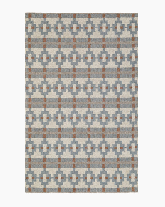 Palma Wool Rug - 3' x 5' / Dusty Blue Multi